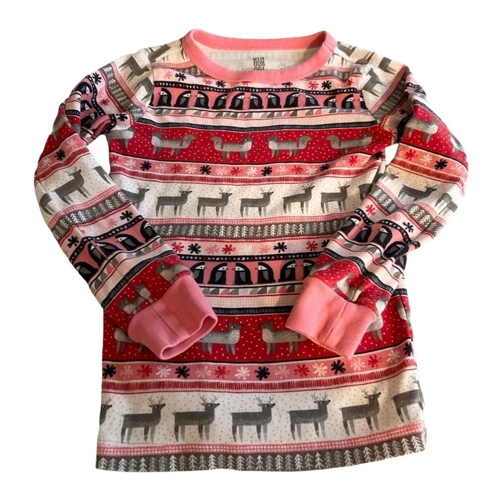 SET of 2 Winter Fair Isle Pajama Tops Only